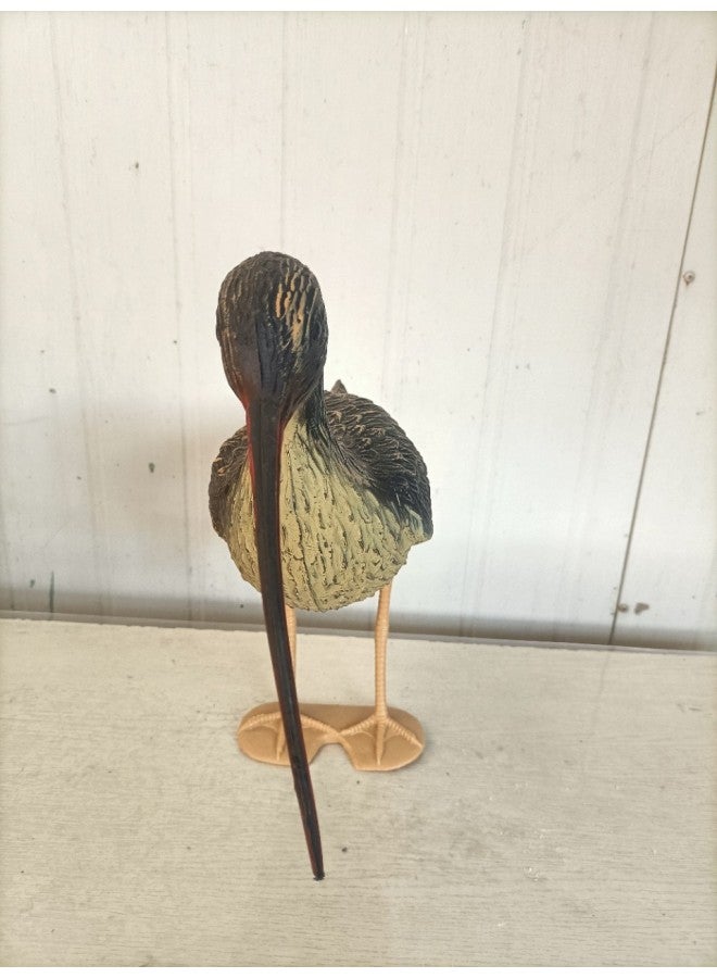 Pointed Bird Simulation Bird Plastic Crafts Hunting Bait Mouse Repellent Garden Decoration Crafts-Color:Yellow-Size:50..13..35 - Image 2