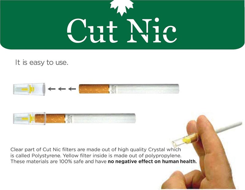 cut nic مرشحات السجائر القابلة للتصرف 6 ثقوب - عبوة اقتصادية بالجملة (1200 في العبوة) تشمل 4 علب سفر - Image 3