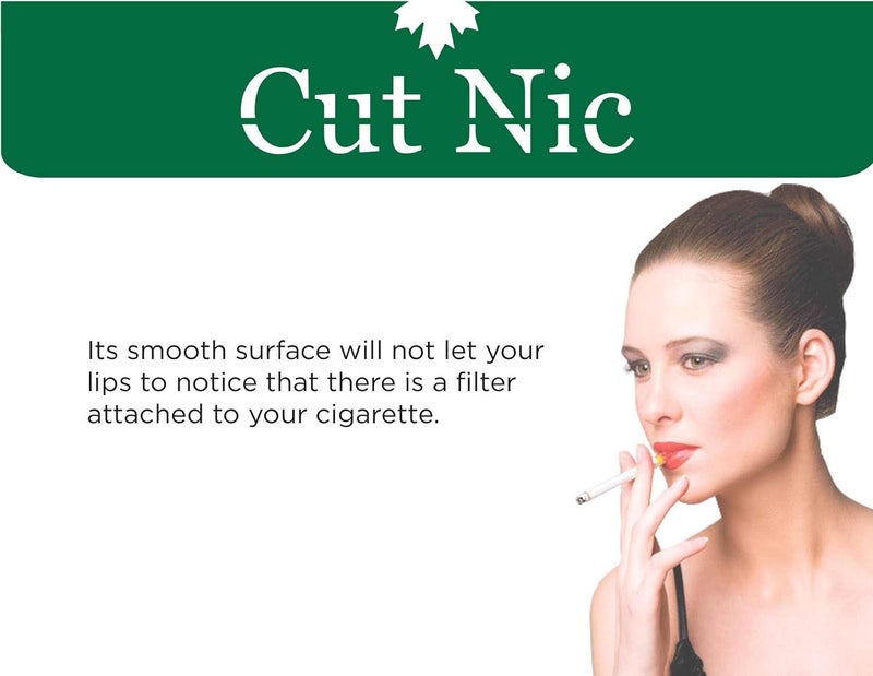 cut nic مرشحات السجائر القابلة للتصرف 6 ثقوب - عبوة اقتصادية بالجملة (1200 في العبوة) تشمل 4 علب سفر - Image 2