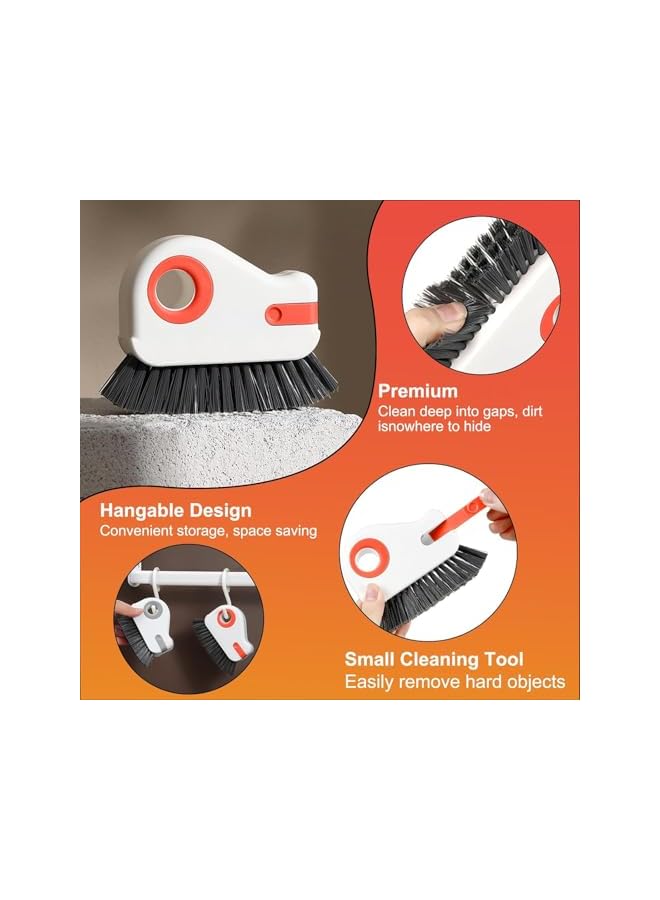 PROMASS Window Track Cleaner, 2 in 1 Groove Cleaning Brush Window Track Cleaning Tools, Multifunction Crevice Cleaning Brush with Hidden Scraper, Household Portable Crevice Cleaning Brushes - Image 2