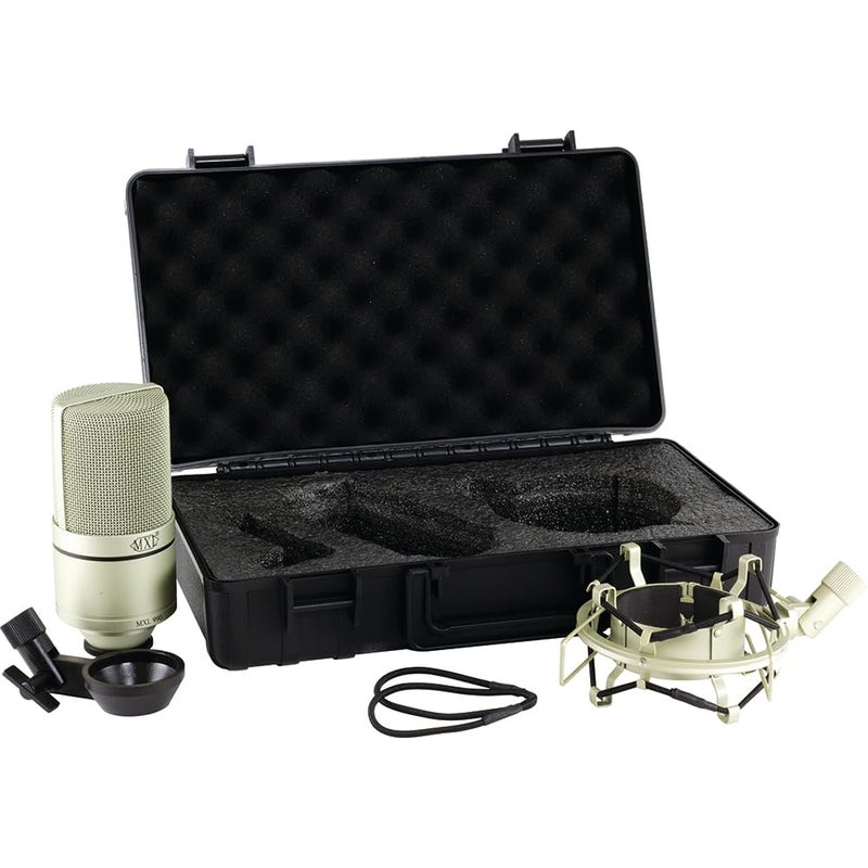 MXL 990 Condenser Microphone for Podcasting, Singing, Home Studio Recording, Gaming & Streaming | Detailed Sound | XLR | Large Diaphragm (Champagne) - Image 5