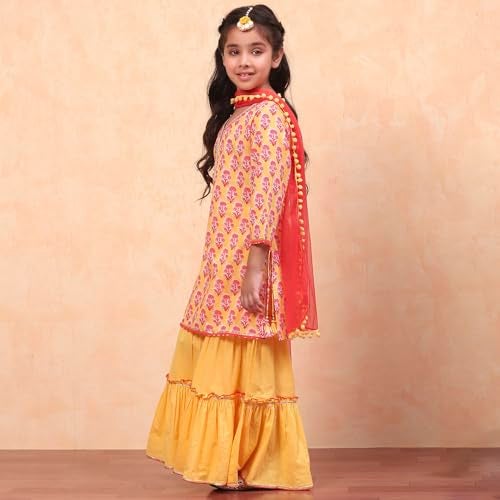 Biba GIRL PRINTED RELAXED KID(KW4991_YELLOW_9) - Image 2