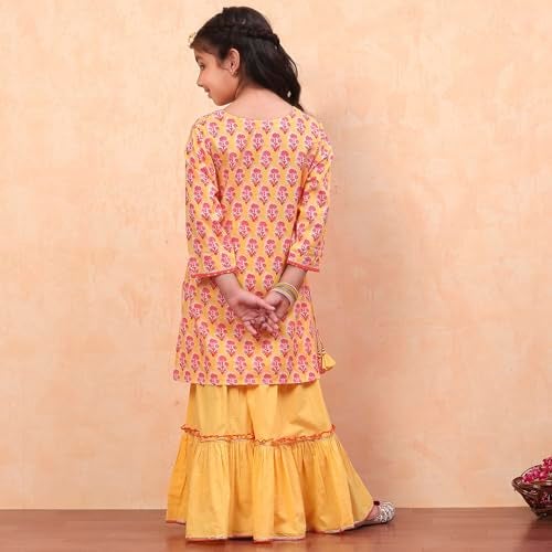 Biba GIRL PRINTED RELAXED KID(KW4991_YELLOW_9) - Image 4