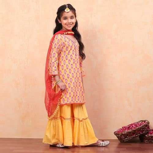 Biba GIRL PRINTED RELAXED KID(KW4991_YELLOW_9) - Image 3