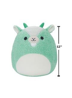 Squishmallows 12 inch Medium Plush Fuzzamallows Palmer Green Goat Walmart Officially Licensed Kellytoy Plush Toy Colorful Soft Gift for Kids Girls & Boys Washable Squishy Stuff Toy Multicolor All Age  - Image 5