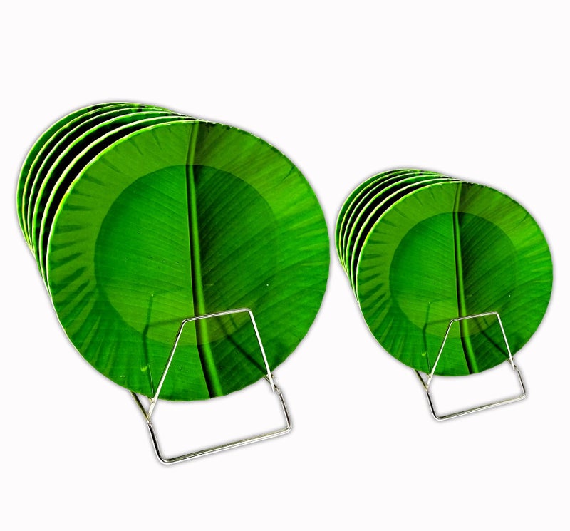 BHOJANWARE Elegance with Our 12-Piece (6 Full & 6 Half Plates) Melamine Round Dinner Plate Set - Perfect for Snacks, Dinner Parties, and Everyday Use! - Image 3
