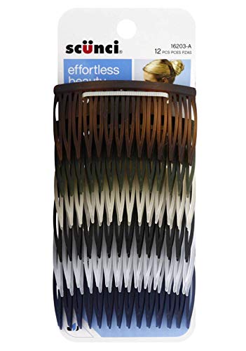 Scunci Effortless Beauty Assorted Side Combs, 12 Count - Image 4