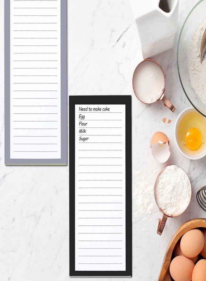 FLIPPED 8 Pack Magnetic Notepads for Refrigerator，Notepads Grocery List Magnet Pad for Fridge,Full Magnet Back Design Notepad for Grocery List, Shopping List, to-Do List, Reminders - Image 3