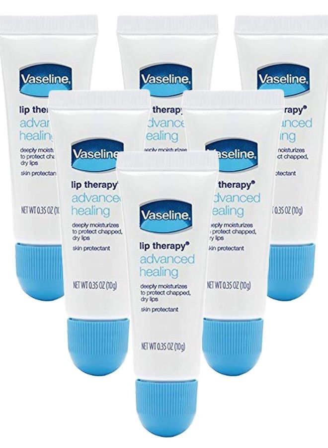 Vaseline VASELINE Lip Therapy Advanced Healing Formula, 0.35 Oz (6 Pack)