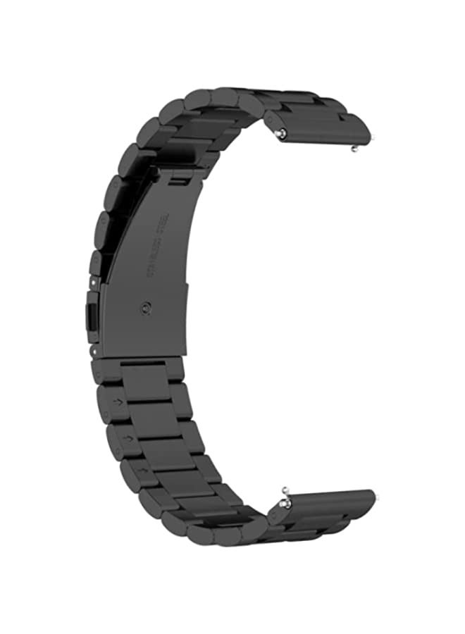 Band For Huawei GT 3 Pro 46mm Three-bead Metal Steel Watch Band Black - Image 3