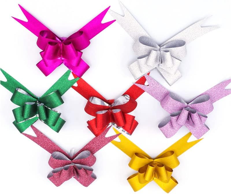 شبكة طرق رئيسية 50 قطعة من رباطات الزينة بألوان مختلطة، من نوع “Pull Bows”， مطلية ومزودة بخيط للسحب، مناسبة لحفلات الزفاف. نظام تخزين نظامي، آمن ومطابق للمعايير تخزين متوزع في مواقع متعددة - Image 5
