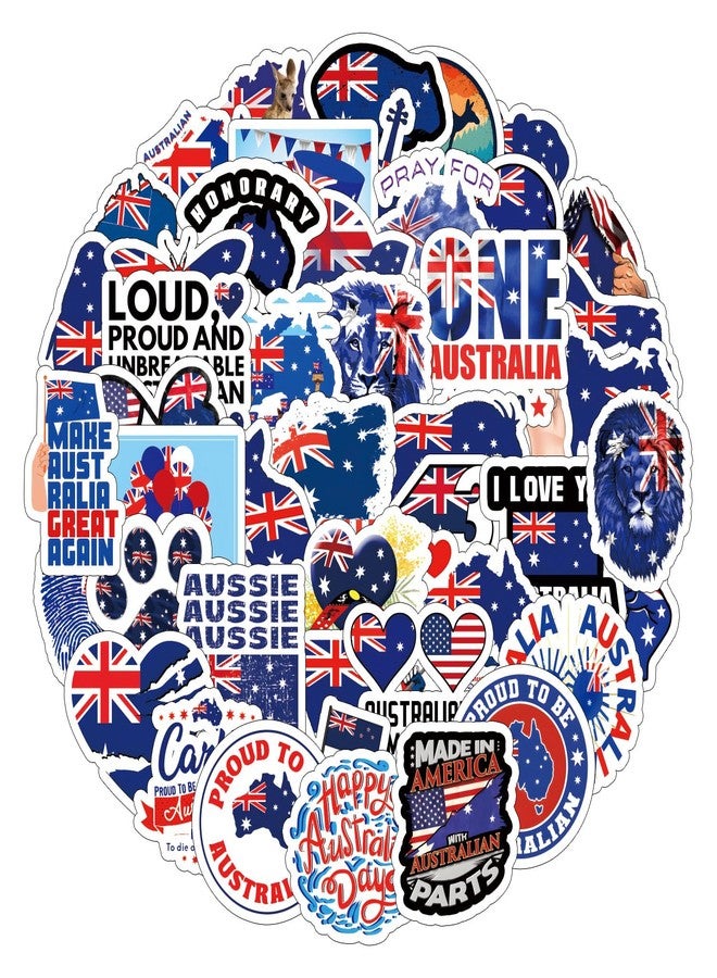 YEESACG 66Pcs Australia Stickers Pack, Vinyl Waterproof Sticker for Water Bottle,Skateboard,Laptop,Phone,Journaling,Scrapbooking Decals for Party Supply - Image 2