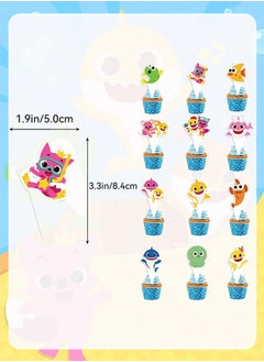 Polish'D 38 Pieces Baby Shark Birthday Decorations for Children's Birthday Supplies, Party Decorations Set for Girls Women Men Kids Baby  - Image 5
