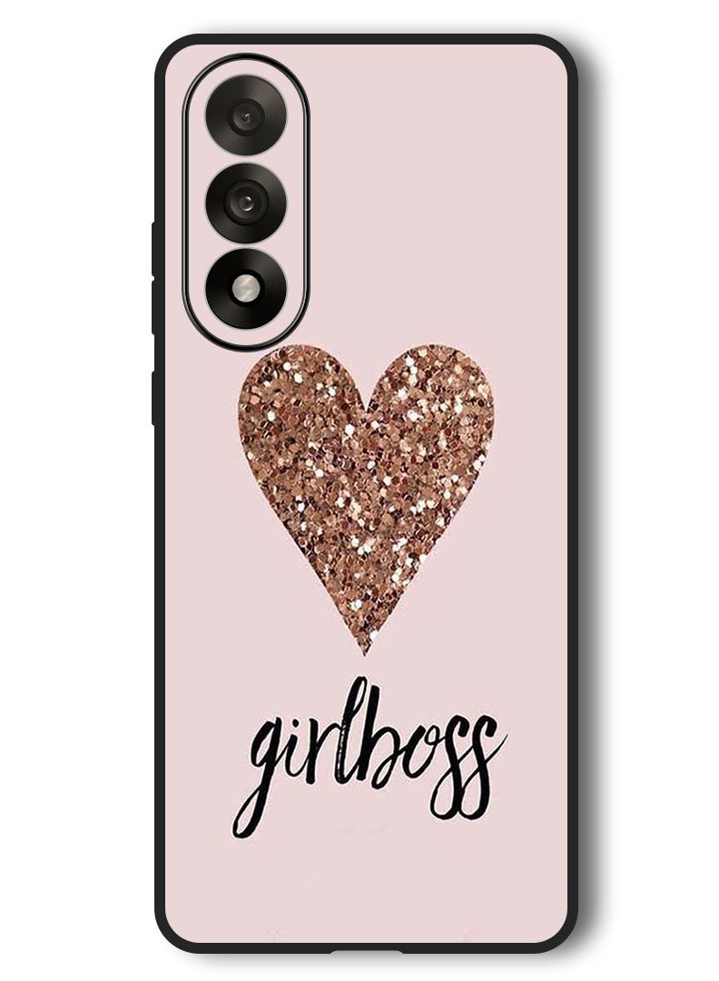 Theodor Case Compatible with OnePlus Nord 5 6.83 Inch Protection Shockproof Bumper Cover Girls Boss & Heart - Image 1