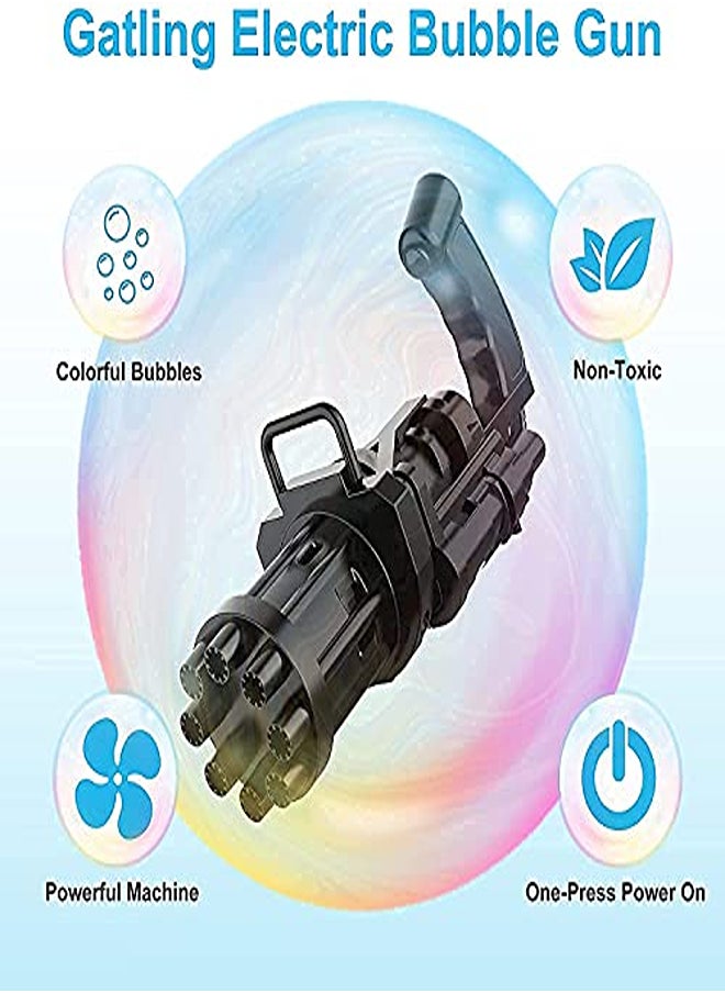 Generic 8-Hole Electric Bubbles Gun for Toddlers Toys,Gatling Bubble Machine Outdoor & Indoor Toys for Boys and Girls I Bubble Gun for Kids (Multi Pack of 1)  - Image 1