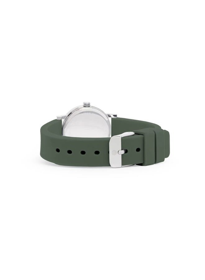 Speidel Women's Army Green Scrub Pee Watch for Medical Professionals Easy to Read Small Face, Luminous Hands, Silicone Band, Second Hand, Military Time for Nurses, Students in Scrub Matching Colors - Image 2