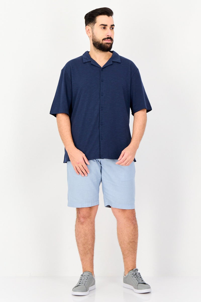 Core Elements قميص رجالي عادي قصير الأكمام بلون ساج الأخضر - Image 4