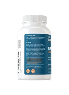 Dr. Tobias Dr Tobias Turmeric Curcumin Supplement with BioPerine and Black Pepper, Extra Strength Curcumin Supplements for Joint Support,1500 mg per dose with 95% Curcuminoids, 120 Vegan Capsules, 60 Servings  - Image 3
