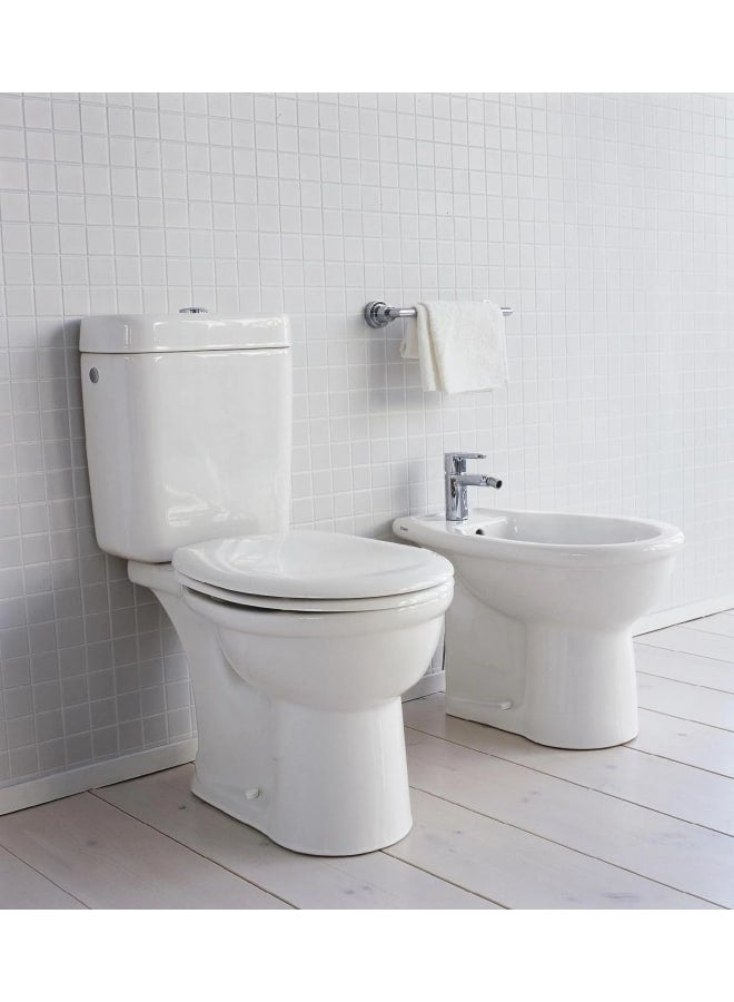 ديورافيت مرحاض دارلينج أرضى 360*640 مللى ، بالدوش ، صرف أفقي ، سيراميك أبيض - Image 1