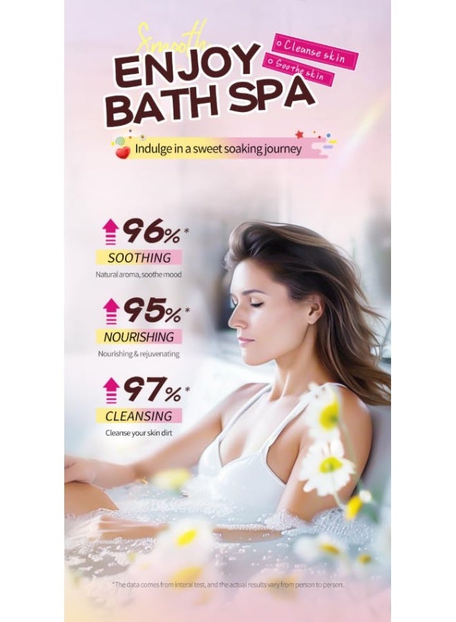 SADOER Heart-Shaped Bath Bombs Set - 6-Piece Set with Dead Sea Salt for Smooth and Soothing Skin. Multi-Fragrance Options, Creates Watery and Bubbly Bath, Ideal for Relaxing and Aromatic Bath Time Experience - Image 4