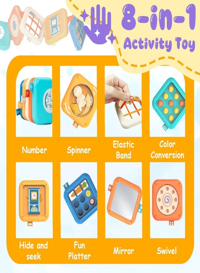 kizh Busy Board for 1 Year Old, Montessori Toys for 1 Year Old, Baby Busy Board Toddler Travel Toys Fine Motor Skills Learning Activities Fidget Board for Toddlers - Image 2