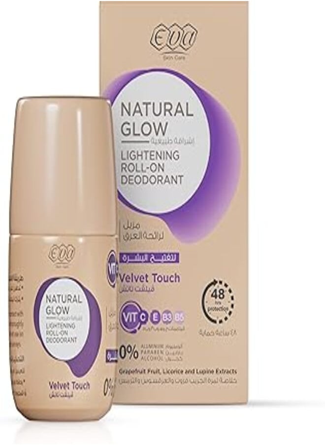 Eva Eva Skin Care Natural Glow Lightening Roll-On Deodorant - Velvet Touch 60 gm 