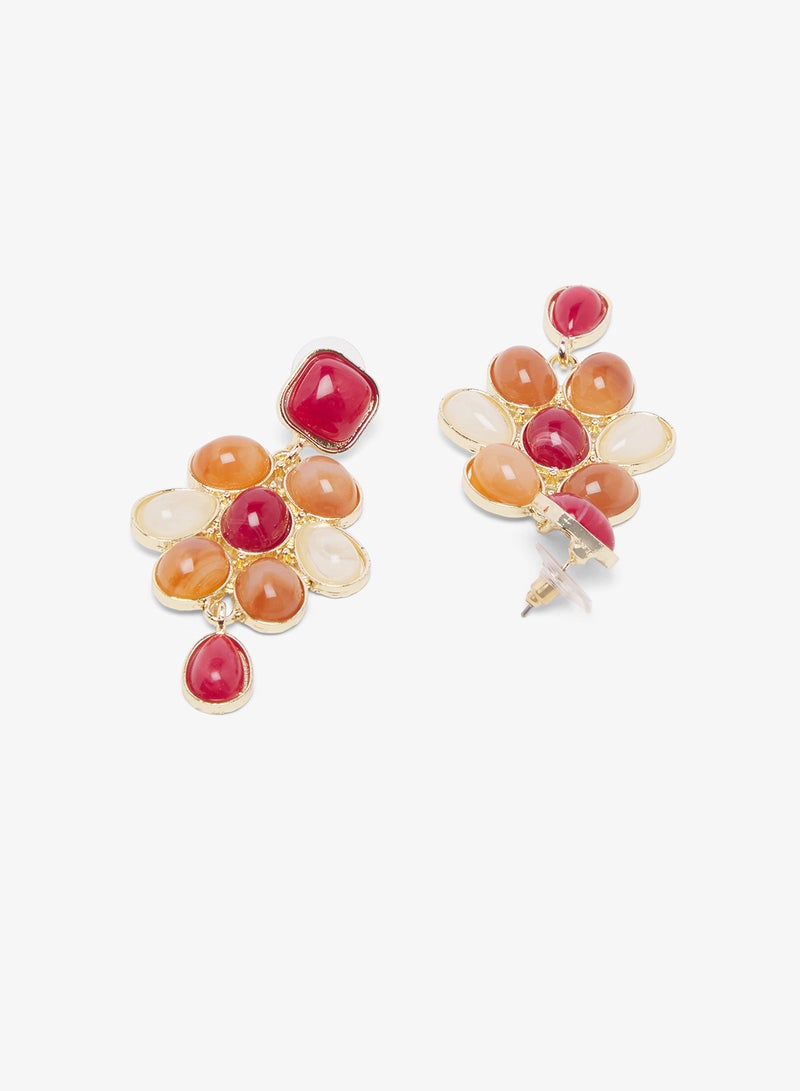 ELLA Statement Resin Drop Down Earrings - Image 1