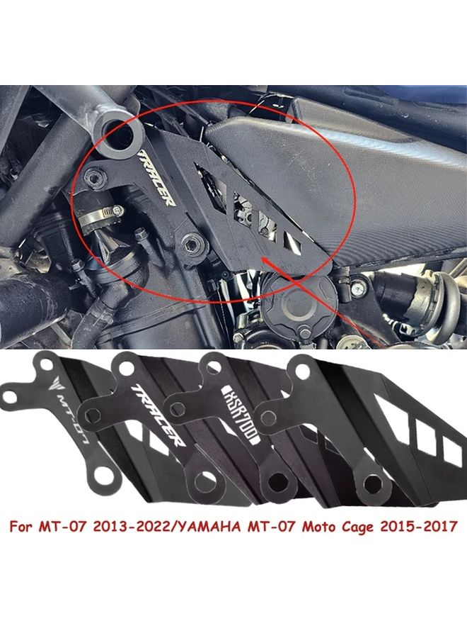 غطاء واقٍ لإطار التحكم في تسريع الدراجة النارية الأسود من الألمنيوم CNC لحماية XSR700 XSR 700 - Image 1