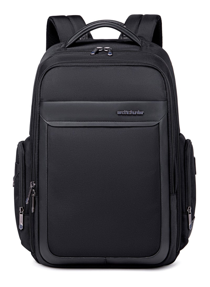 ARCTIC HUNTER Water Resistant Lightweight Laptop Backpack with USB Headphone Jack for Men and Women to Office Casual Travel, B00544, Black - Image 4