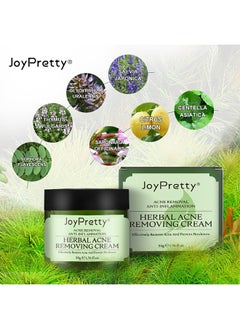JoyPretty Herbal Acne Treatment Face Cream, Acne Spot Treatment For Face And Acne Dots, Natural Cystic Acne Treatment, For All Skin Types, Premium Acne Scar Cream And Pimple Remover 50G  - Image 3