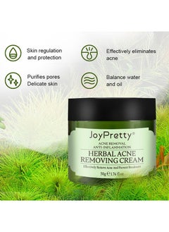JoyPretty Herbal Acne Treatment Face Cream, Acne Spot Treatment For Face And Acne Dots, Natural Cystic Acne Treatment, For All Skin Types, Premium Acne Scar Cream And Pimple Remover 50G  - Image 4