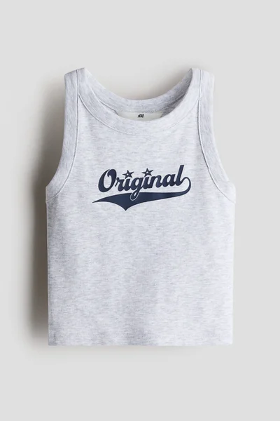 H&M Printed cotton vest top