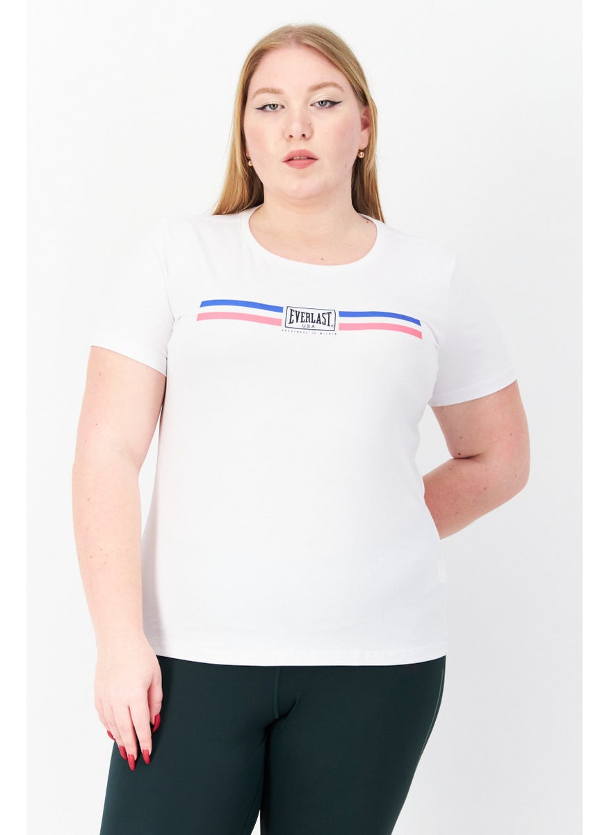 EVERLAST Women Sportswear Fit Training Top, White Combo  - Image 1