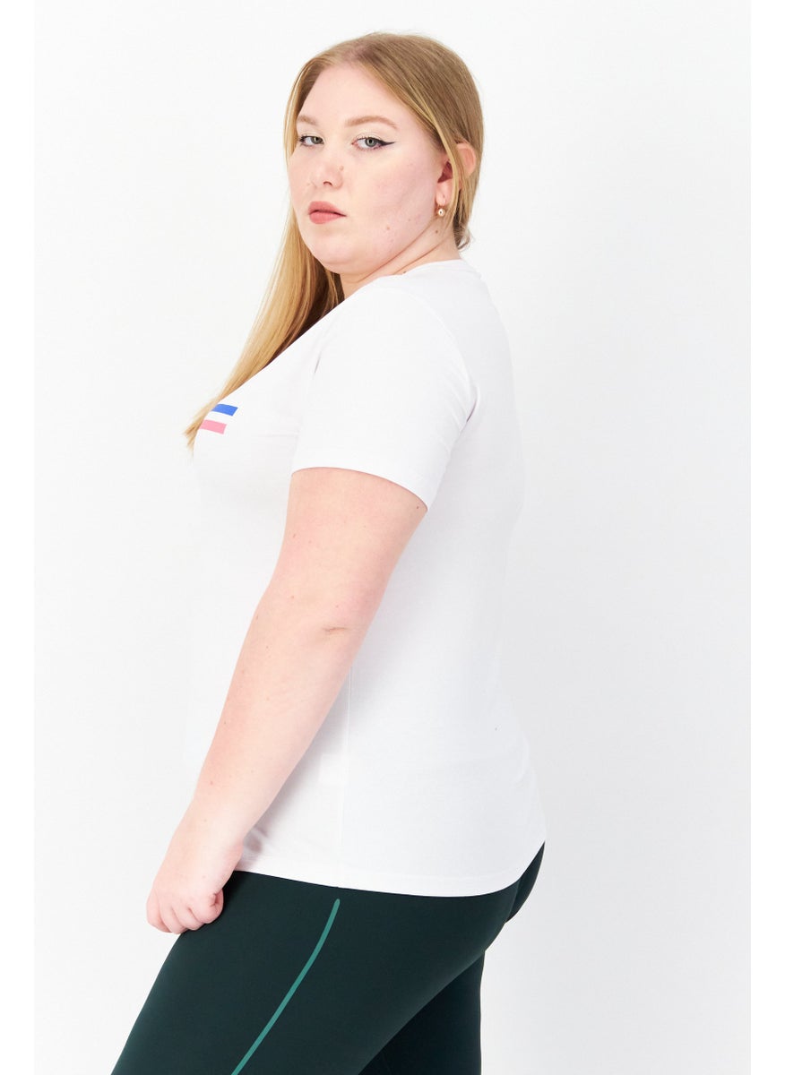 EVERLAST Women Sportswear Fit Training Top, White Combo  - Image 3