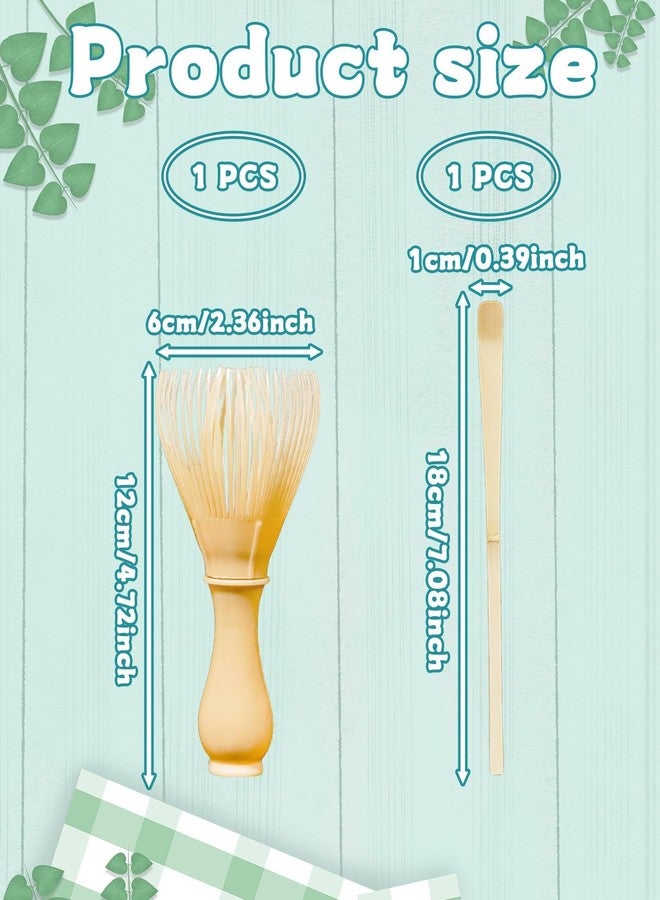 CartHome 2Pcs Matcha Kit, Resin Matcha Whisk and Spoon Set, Traditional Tea Preparation Tools, Perfect for Beginners and Enthusiasts, Lightweight and Durable - Image 2