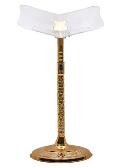 REBENUO Gold Acrylic Quran Holder with Metal Base  - Image 1