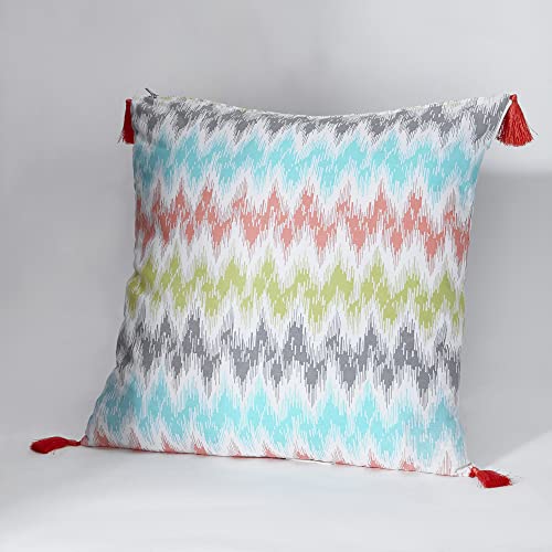 Wakefit Cushion Covers|Cotton,144 TC Fabric|Parisa|16X16 Inch|Sofa Pillow Cover Set Of 5, Multicolor - Image 5