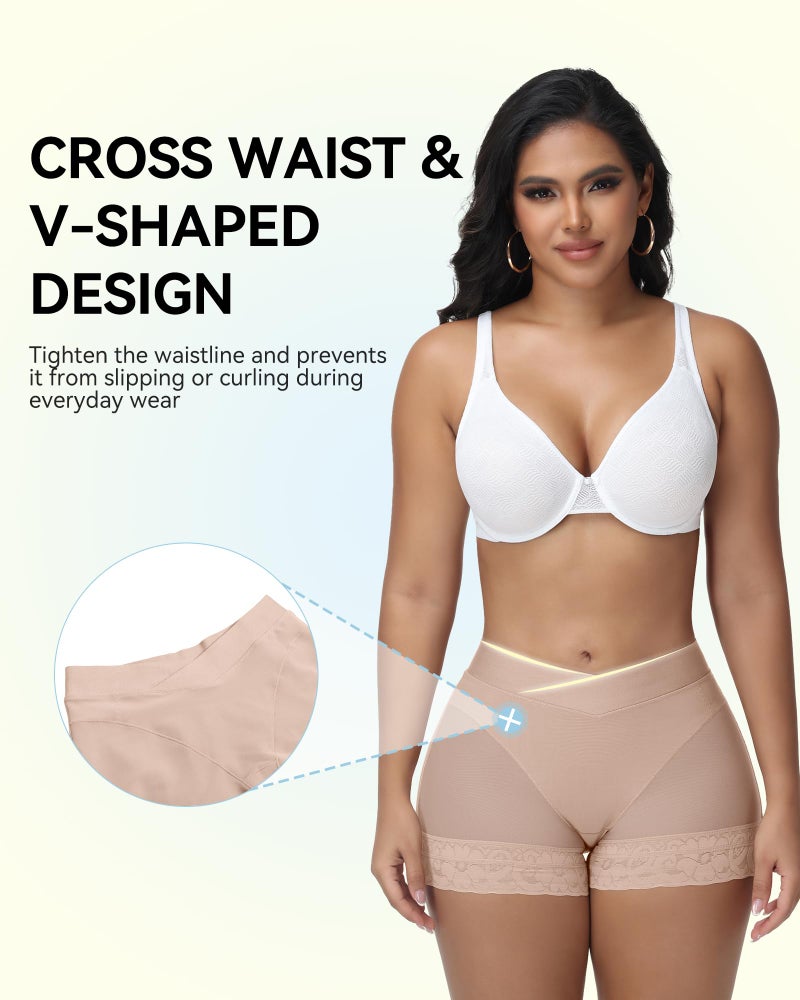 SHAPSHE Women'S Shapewear Control Panties Tummy Control Underwear Faja Levanta Gluteos Para Mujer Faja Body Shaper Shorts Bbl Underwear for Women Waist Shapewear Columbian Fajas for Women Tan - Image 2