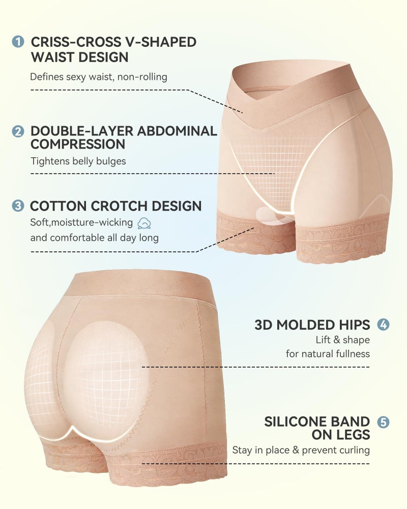 SHAPSHE Women'S Shapewear Control Panties Tummy Control Underwear Faja Levanta Gluteos Para Mujer Faja Body Shaper Shorts Bbl Underwear for Women Waist Shapewear Columbian Fajas for Women Tan - Image 5