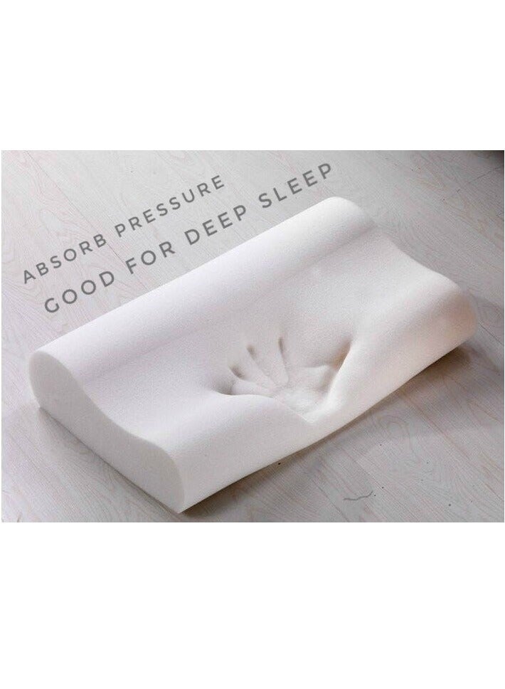 Comfortable Pillow White Cervical Orthopedic Memory Foam Ergonomic Contour Pillow 60×40×12cm  - Image 5