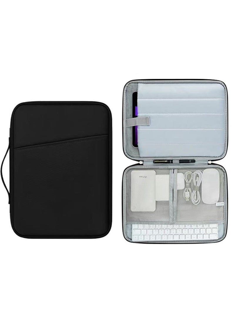 BAEKO 13 Inch Tablet Sleeve Bag, Protective Case for iPad Pro M4 2024 / 6/5/4/3 Gen 2018-2022, Compatible with Magic Keyboard & Smart Keyboard Folio, Black - Image 4