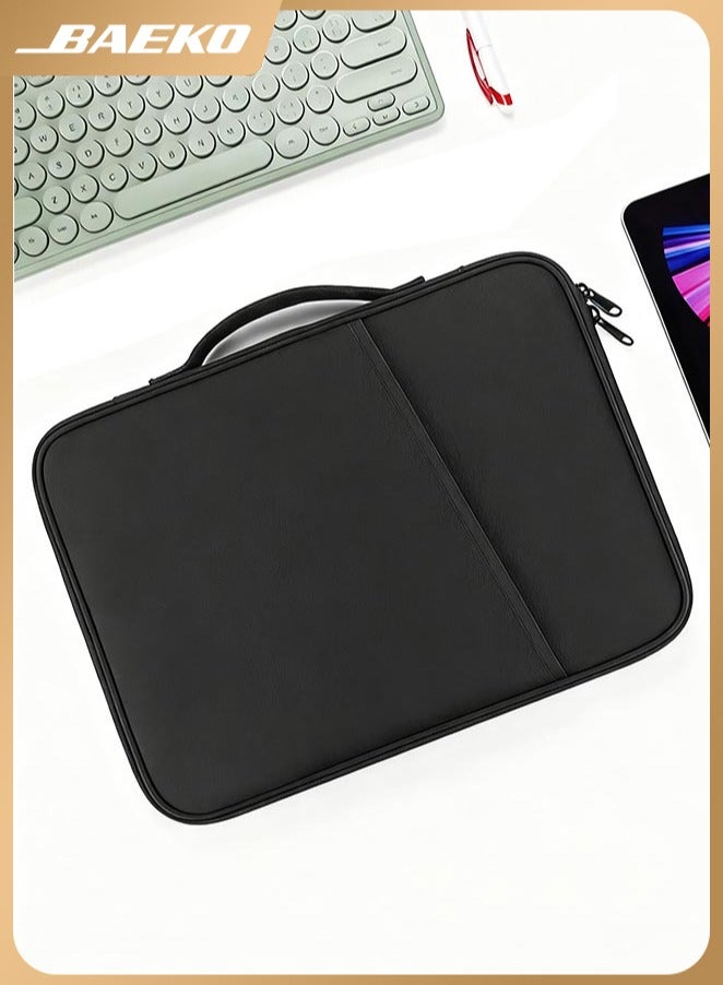 BAEKO 13 Inch Tablet Sleeve Bag, Protective Case for iPad Pro M4 2024 / 6/5/4/3 Gen 2018-2022, Compatible with Magic Keyboard & Smart Keyboard Folio, Black - Image 1