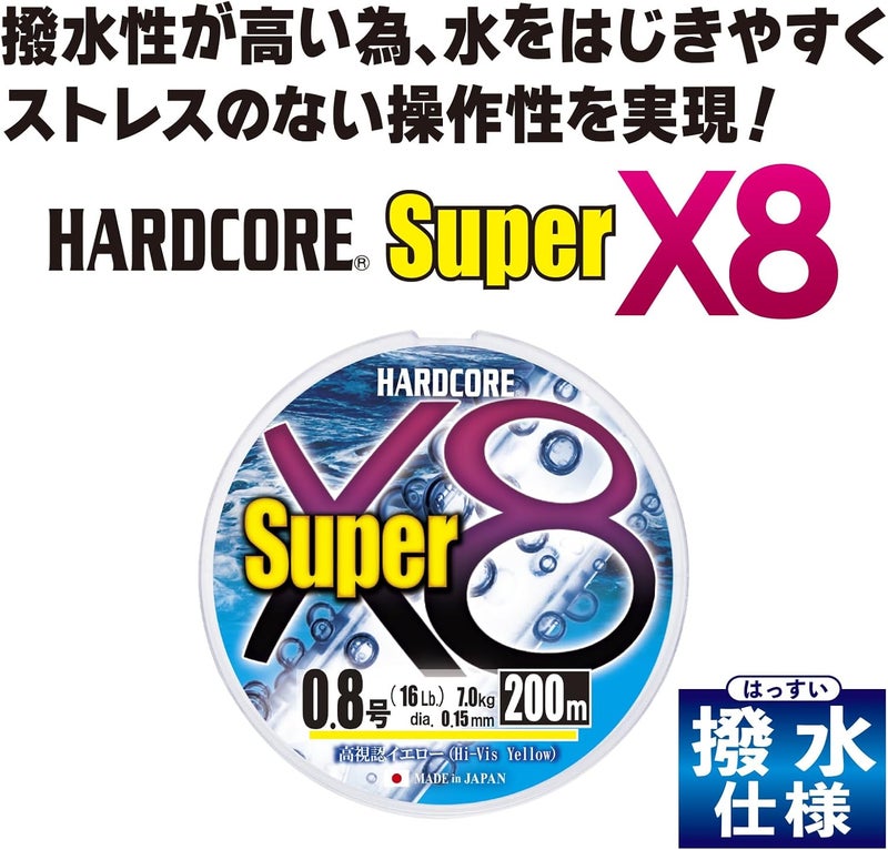 DUEL HARDCORE Super X 8 Braided Fishing Line - 300m, 2.5, 20kg (0.27mm), 5 Color - Image 2