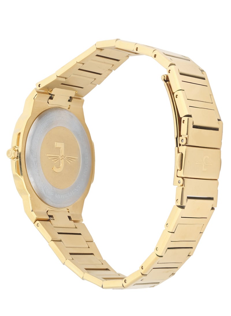 JOVIAL 1660 GGMQ01E Men's Watch, Metal Band, White Dial, Water Resistant, Analog, 40MM - Image 3