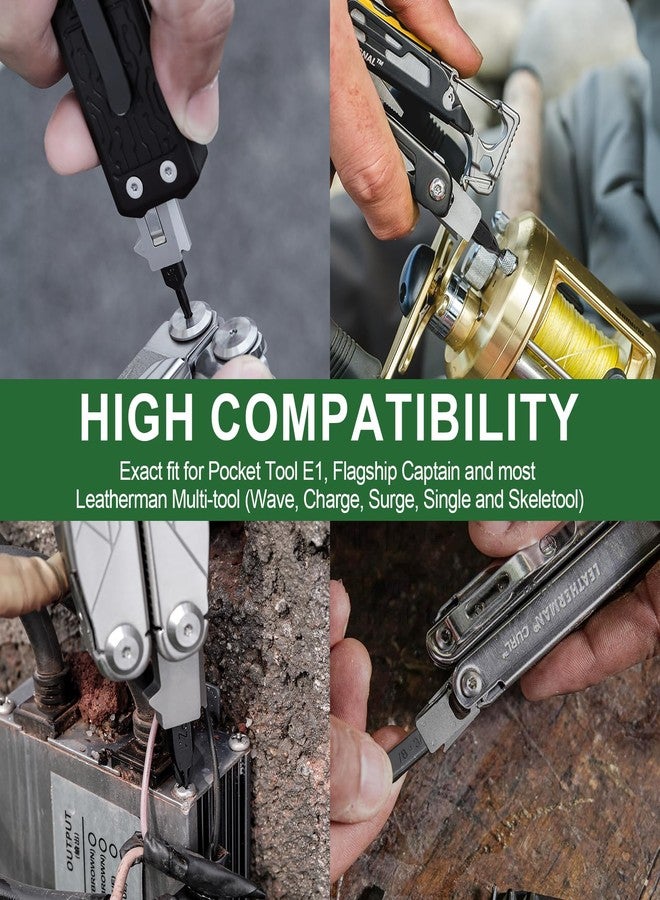 نكستول مجموعة بت NexTool، 10 بتات مفك براغي مزدوجة الأطراف لأدوات متعددة، أداة NexTool Pocket Tool E1 و Flagship Captain، بتات Slot و Phillips و Hex و Torx مع حقيبة تخزين مثالية للتخييم والتنقل - Image 5