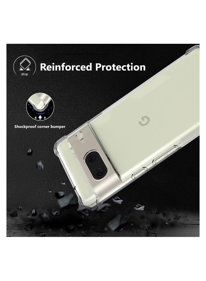 Case for Google Pixel 8 Crystal Clear TPU Cover Bumper Shockproof Protective Case with Camera Protection Designed for Pixel 8  - Image 5