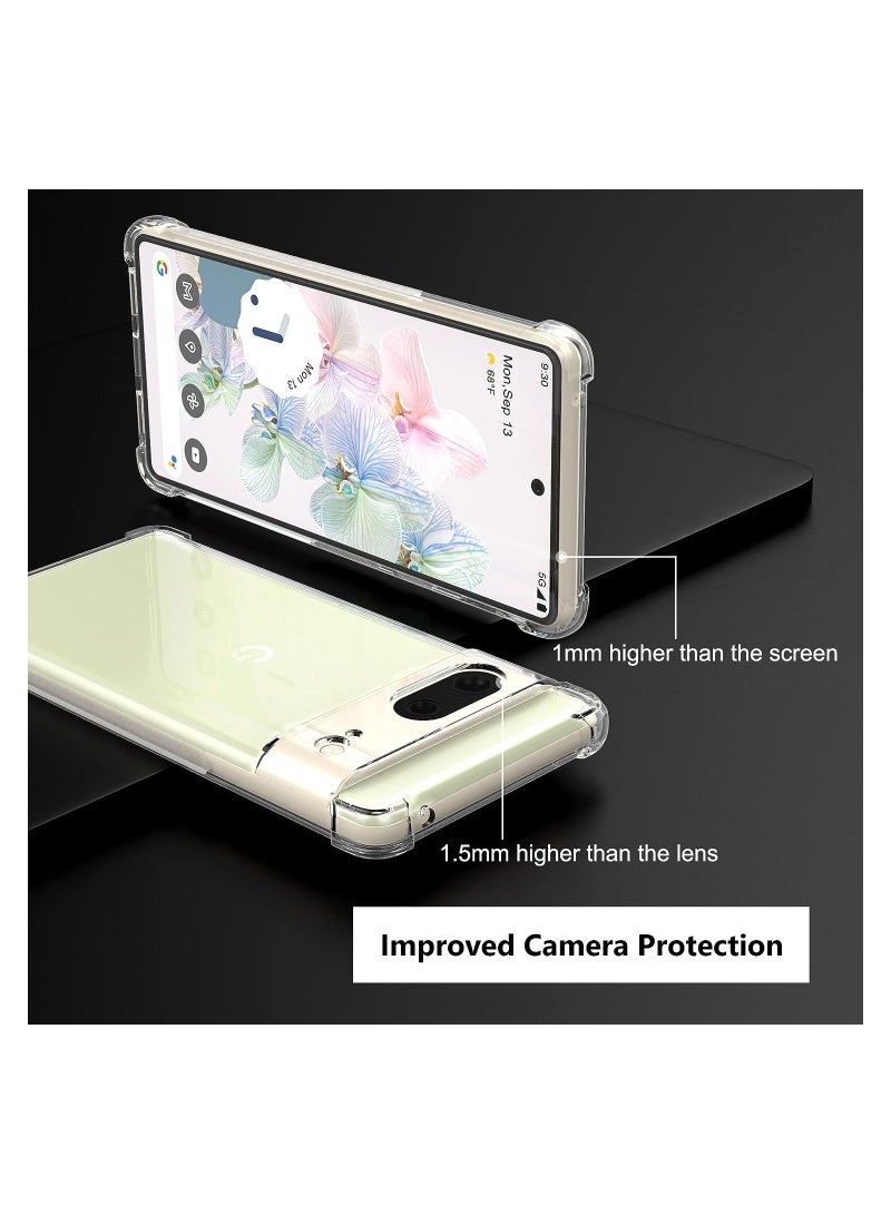 Case for Google Pixel 8 Crystal Clear TPU Cover Bumper Shockproof Protective Case with Camera Protection Designed for Pixel 8  - Image 2