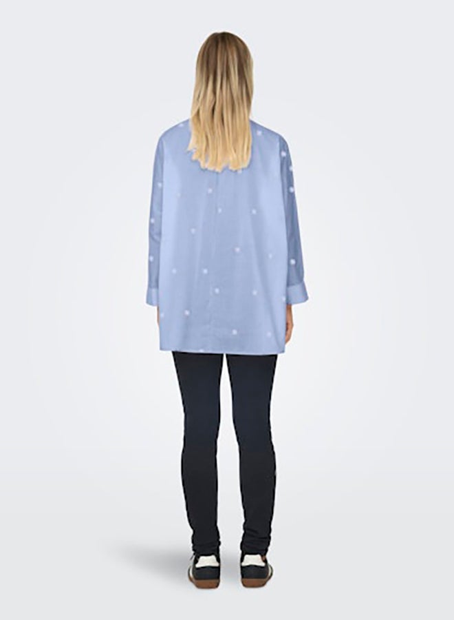 ONLY ONLY Womens New Lina Grace Longsleeve Embroided Shirt  - Image 2