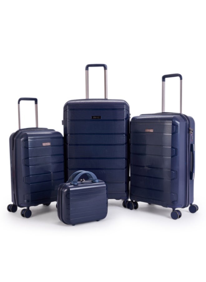 LIMRA travel bags consisting of 4 anti-breakage luggage bags navy color  - Image 1
