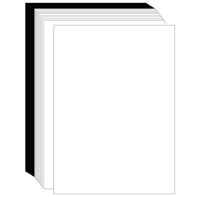White Black Mixed Cardstock Paper 30 Sheets Card Stock Thick Paper 92 lb250 gsm Colored Paper 85 x 11 inch Heavy Weight Cover Stock Craft for Arts Crafts DIY Invitations Card Making Printing